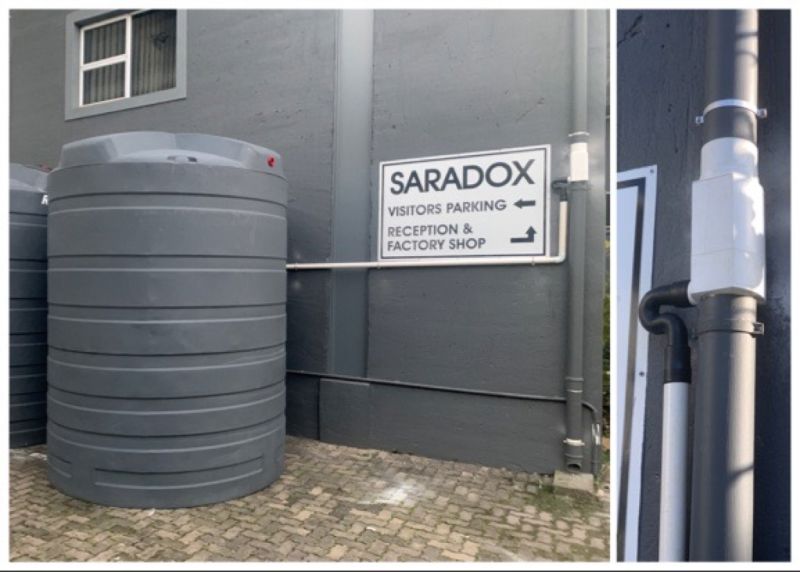 Saradox rainwater harvesting system extension 